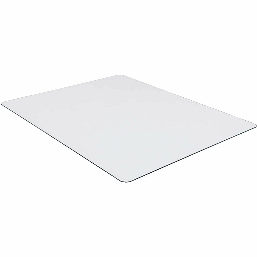 Lorell Tempered Glass Chairmat Carpet, Hardwood Floor, Marble, Hard Floor - 60" Length x 48" Width x 0.250" Thickness - Rectangular - Tempered Glass - Clear - 1 Each (LLR82835)