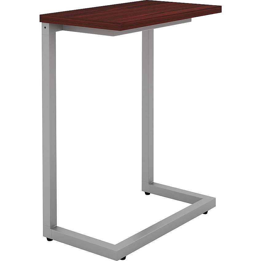 Lorell Quintessence Collection Cantilever Table Mahogany Rectangle Top - Cantilever Base - 9.90" Table Top Length x 17.40" Table Top Width - 26.50" Height - 1 Each (LLR86927)