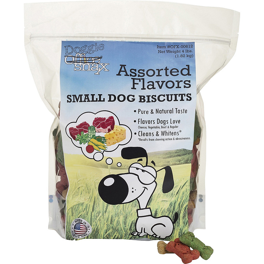 Office Snax Doggie Treats Bulk Box For Dog - 4 lb (00612)