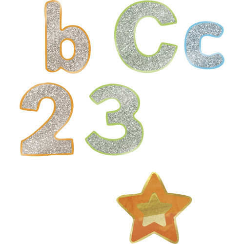 Carson-Dellosa Carson Dellosa Education Sparkle/Shine EZ Letter Colorful Cutout Set (145104)
