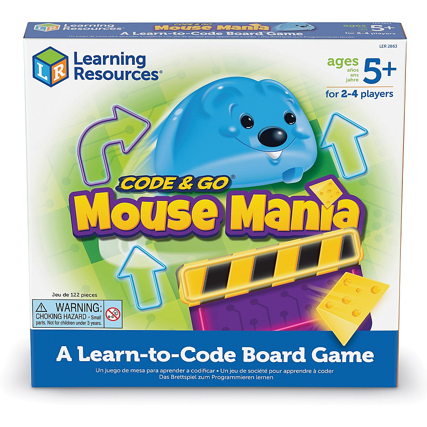 Learning Resources Code & Go Mouse Mania Board Game Fun - Strategy - 2 to 4 Players - 1 Each (LER2863)