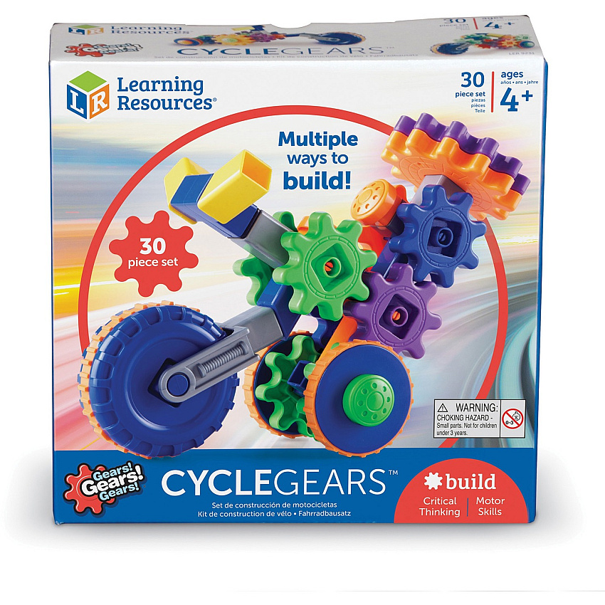 Learning Resources Gears! Cycle Gears Building Kit Theme/Subject: Learning - Skill Learning: Building, STEM, Critical Thinking, Creativity, Fine Motor, Cause & Effect, Eye-hand Coordination, Problem Solving, Sequential Thinking, Bicycle, Tactile (LER9231)