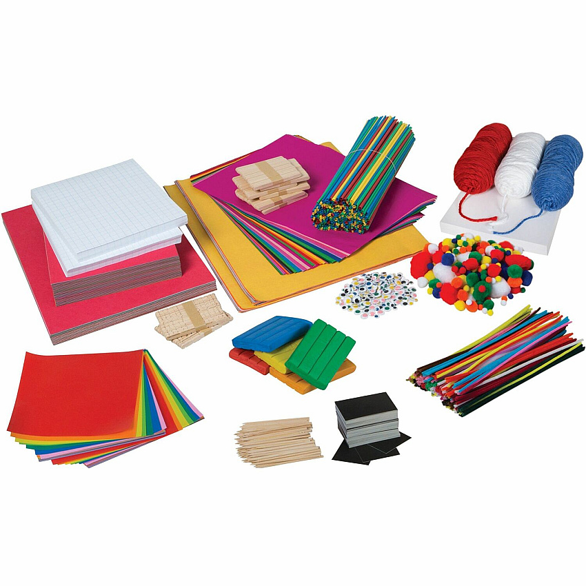 Learn It By Art&trade; Learn It By Art Makerspace Builder II Art, Craft - 18" Height x 14" Width x 4" Length - Assorted - 1 Kit (1001002)