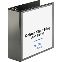 Business Source Deluxe Slant Ring View Binder 4