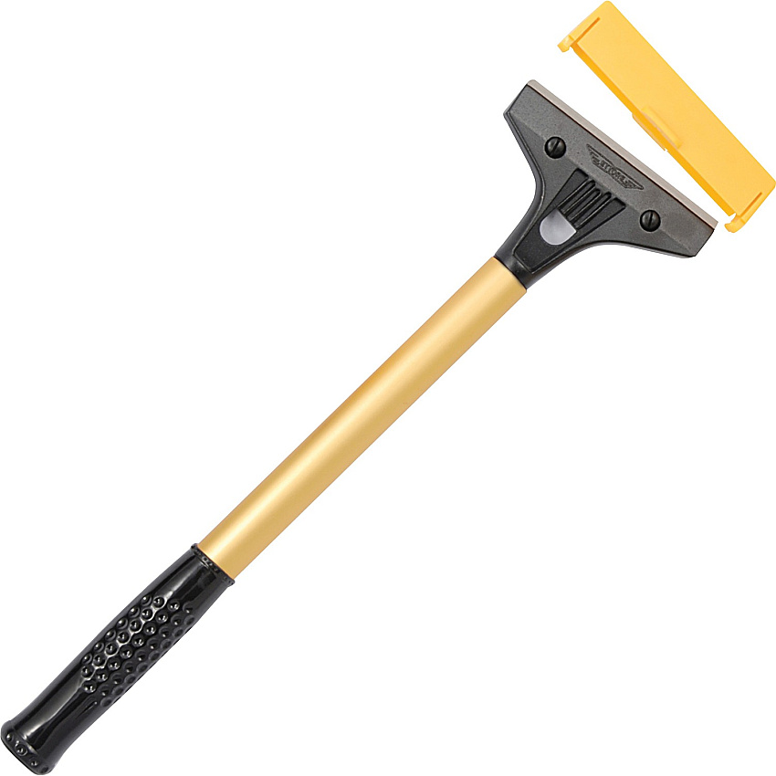 Ettore Heavy Duty Floor Scraper Carbon Steel Blade - 15" Height x 4.3" Width x 1" Length - Heavy Duty, Wear Resistant, Long Lasting - Gold, Black - 1Each (2005)