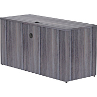Lorell Essentials Series Credenza Shell 29.5" Height x 60" Width x 24" Depth, x 1" Thickness Top - Laminate, Weathered Charcoal Table Top - Modesty Panel (69553)