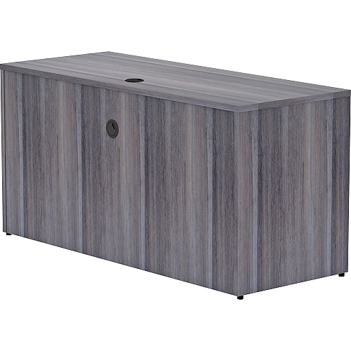 Lorell Essentials Series Credenza Shell 29.5" Height x 60" Width x 24" Depth, x 1" Thickness Top - Laminate, Weathered Charcoal Table Top - Modesty Panel (69553)