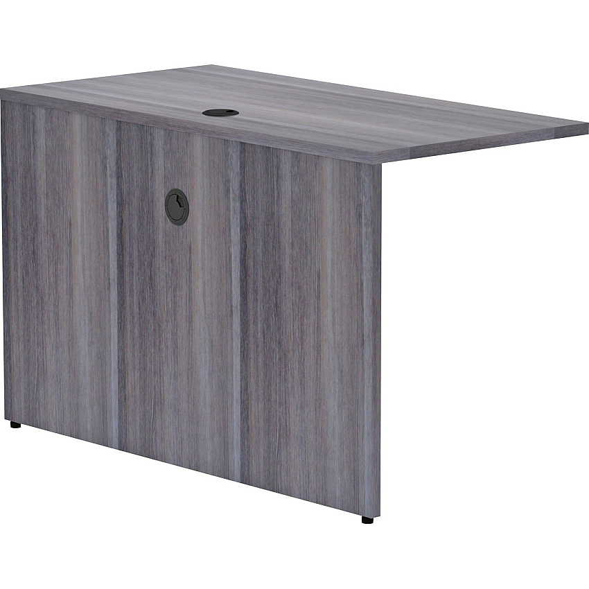 Lorell Essentials Series Bridge 48" Width x 24" Depth x 29.50" Height - Polyvinyl Chloride (PVC) - Laminate, Weathered Charcoal - 1 Each (LLR69556)