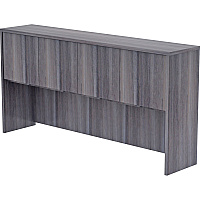 Lorell Essentials Series Stack-on Hutch with Doors 36" Height x 72" Width x 15" Depth - 4 Door(s) - Grommet (69557)