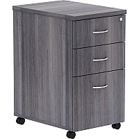 Lorell Essentials Series Box/Box/File Mobile File Cabinet 28.3" Height x 16" Width x 22" Depth - 3 x Box, File Drawer(s) - Finish: Weathered Charcoal, Laminate (LLR69560)