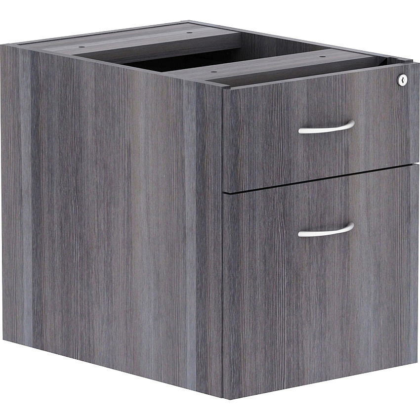Lorell Essentials Series Box/File Hanging File Cabinet 28.3" Height x 16" Width x 12" DepthBox, File Drawer(s) - Finish: Weathered Charcoal, Laminate (LLR69562)