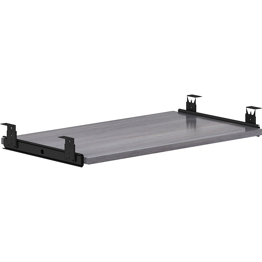 Lorell Universal Keyboard Tray 15.4" Height x 26" Width x 0.8" Depth - Finish: Charcoal (69567)
