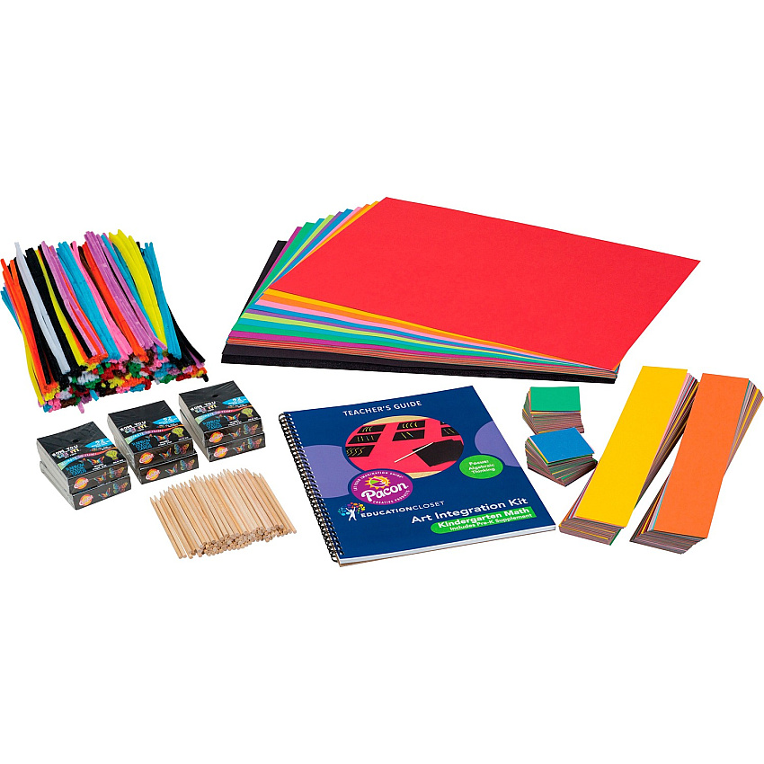 Pacon&reg; Kindergarten Math Art Integration Kit Skill Learning: Science, Technology, Engineering, Mathematics, Planning - 1 Kit (100103)
