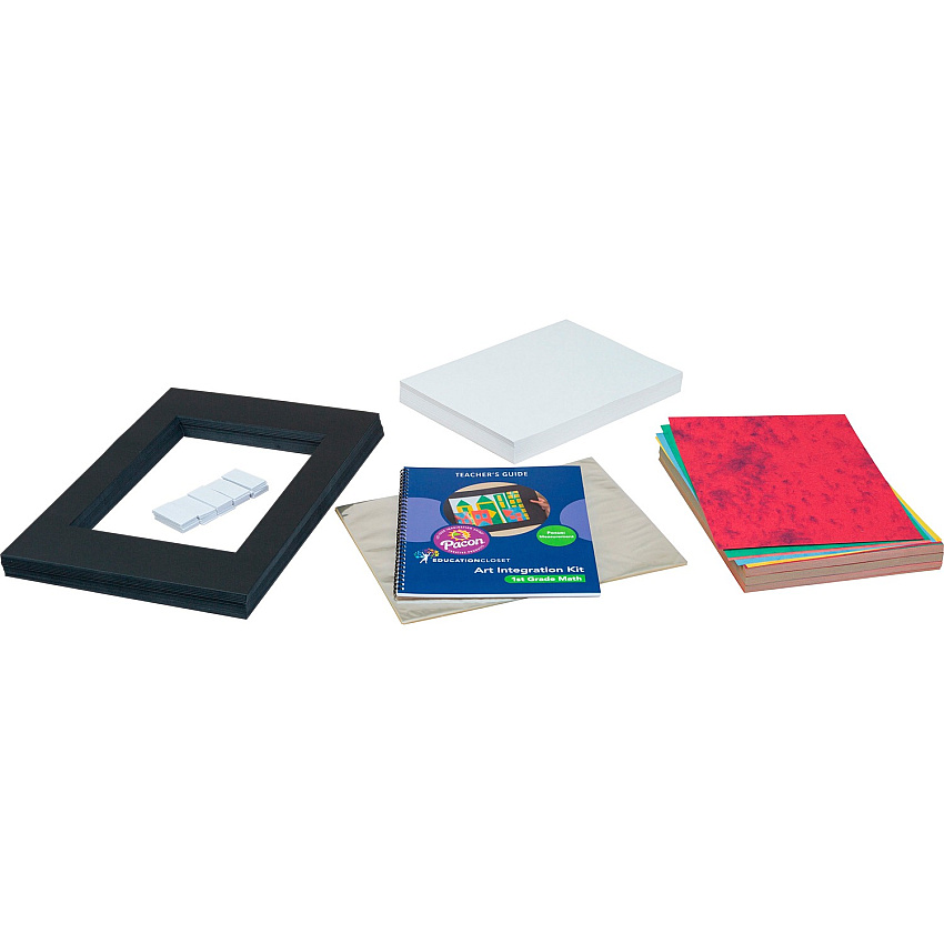 Pacon&reg; 1st-Grade Math Art Integration Kit Skill Learning: Science, Technology, Engineering, Mathematics, Planning - 1 Kit (100104)