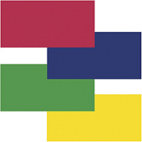 Fadeless Primary Colors Bulletin Art Paper Fun and Learning, Table Skirting, Display, Decoration, Art Project, Craft Project, Bulletin Board - 3.25" Height x 48" Width x 12 ft Length - Flame, Royal Blue, Canary, Apple Green - 4 / Carton (57532)