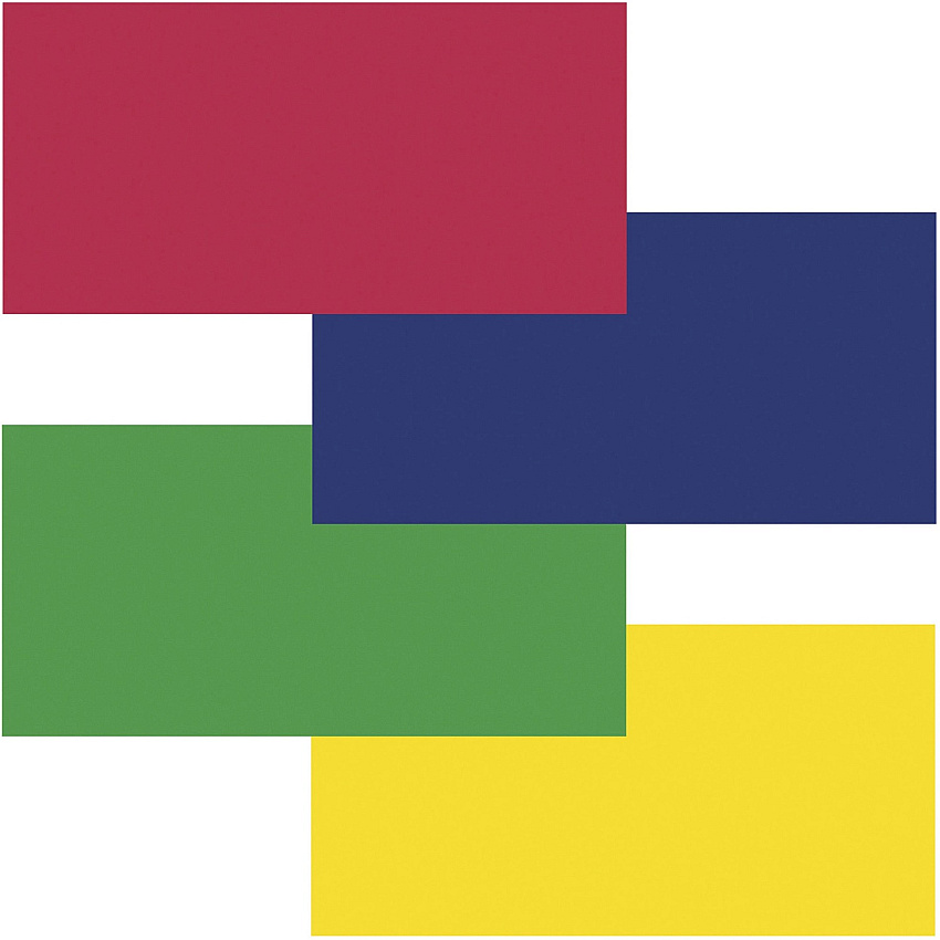 Fadeless Primary Colors Bulletin Art Paper Fun and Learning, Table Skirting, Display, Decoration, Art Project, Craft Project, Bulletin Board - 3.25" Height x 48" Width x 12 ft Length - Flame, Royal Blue, Canary, Apple Green - 4 / Carton (57532)