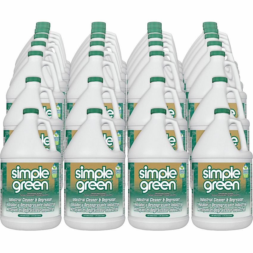 Simple Green Industrial Cleaner/Degreaser For Multipurpose, Multi Surface - Concentrate - Liquid - 128 fl oz (4 quart) - Original Scent - Non-abrasive, Non-flammable - Green - 168 / Pallet (13005PL)