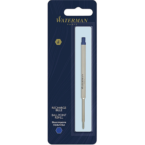 Waterman Ballpoint Pen Refill Medium Point - Blue Ink - 1 Each (S0944490)