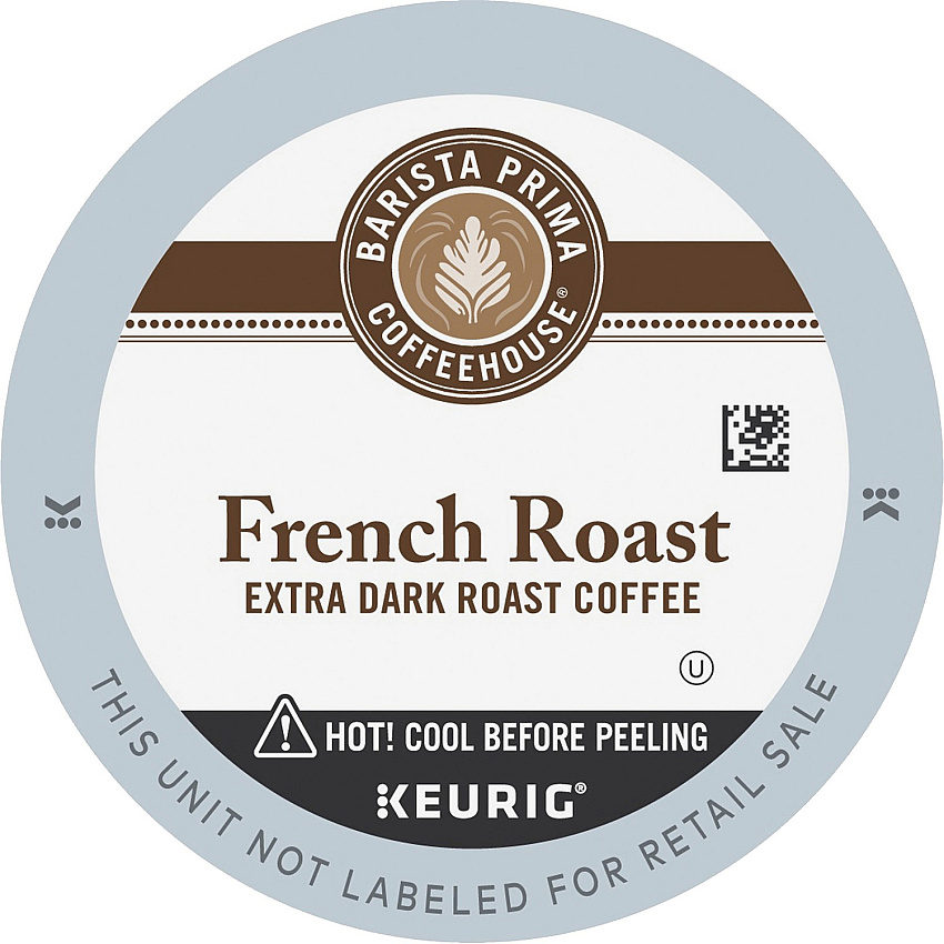 Barista Prima Coffeehouse&reg; K-Cup French Roast Coffee Compatible with Keurig Brewer - Dark - K-Cup - French Roast - 24/Box - 4 / Carton (6611CT)