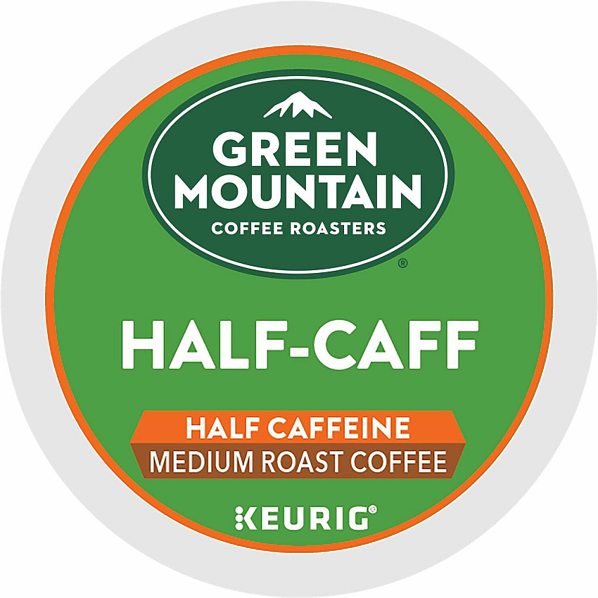 Green Mountain Coffee Roasters&reg; K-Cup Half-Caff Coffee Compatible with Keurig Brewer - K-Cup - Half Caff - 24/Box - 4 / Carton (6999CT)