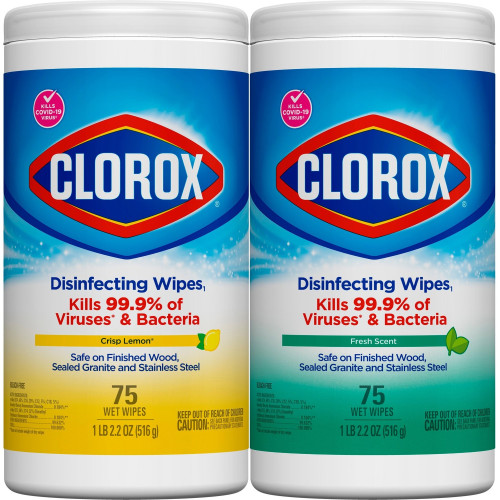 Clorox Disinfecting Wipes Value Pack, Bleach-Free Cleaning Wipes (01599PL)