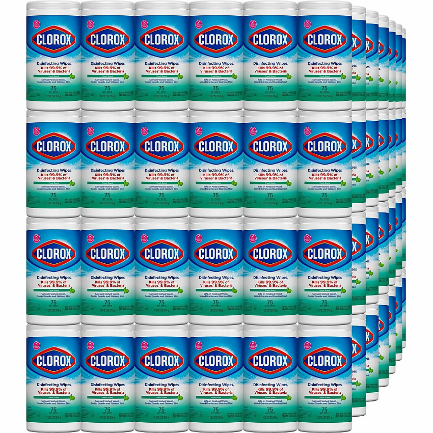 Clorox Disinfecting Wipes, Bleach-Free Cleaning Wipes For Multipurpose - Fresh Scent - Recommended For: Bacteria Remover, Virus Remover, Germs Remover, Grease Remover - Bleach-free, Pre-moistened, Phosphorous-free, Easy Tear, Easy to Use, Antiba (01656BD)
