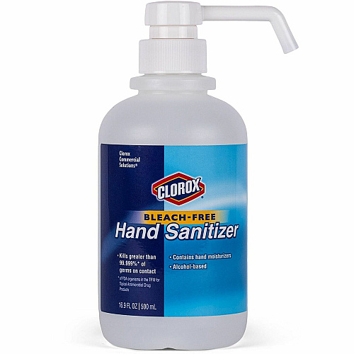 Clorox Commercial Solutions Hand Sanitizer 16.90 fl oz - Pump Bottle Dispenser - Kill Germs - Hand - Moisturizing - Clear - Bleach-free, Non-sticky, Non-greasy - 432 / Bundle (02176BD)