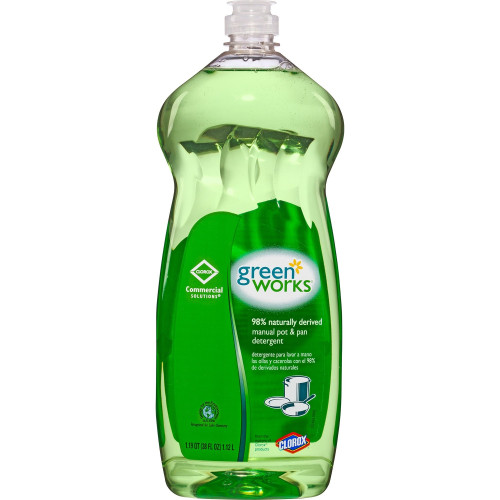 Clorox Commercial Solutions Green Works Manual Pot & Pan Dishwashing Liquid (30381BD)