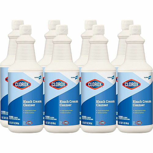 CloroxPro&trade; Bleach Cream Cleanser 32 fl oz (1 quart) - Clear - 512 / Pallet (30613PL)