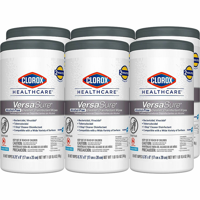 Clorox Healthcare VersaSure Cleaner Disinfectant Wipes (31757PL)