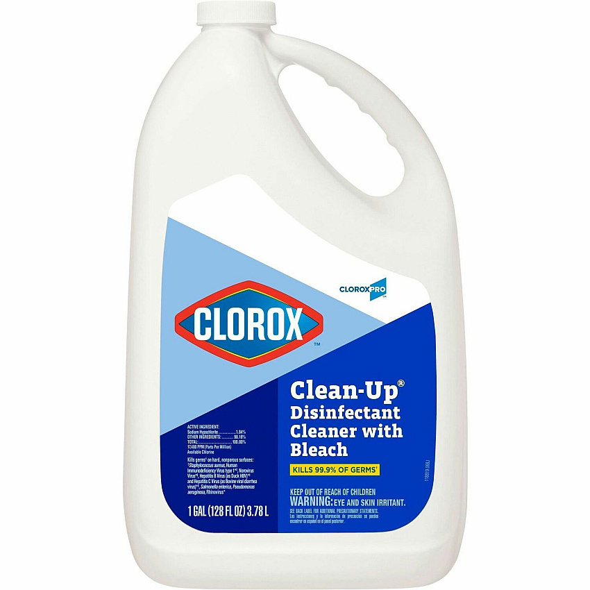 CloroxPro Clorox Clean-Up Disinfectant Cleaner with Bleach Refill, 128 Ounces - 108 / Pallet (35420PL)