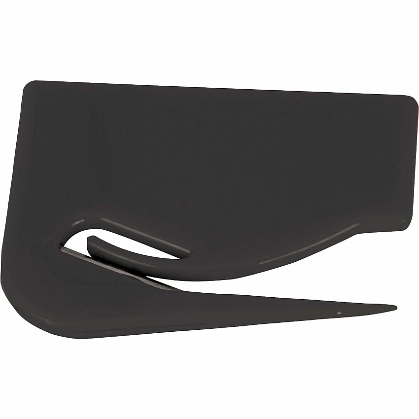 Business Source Slide Letter Opener Handheld - Black - Comfortable Handle, Compact - 1 Each (BSN11818)