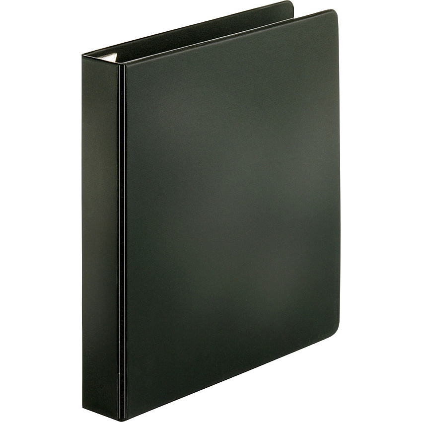 Business Source EasyOpen Locking Slant-D Ring Binders 1 1/2" Binder Capacity - Letter - 8 1/2" x 11" Sheet Size - 325 Sheet Capacity - Fastener(s): Slant D-Ring - Pocket(s): Inside Front & Back - Polypropylene, Chipboard - Black - Locking Ring, (BSN26968)