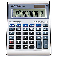 Victor 6500 Executive Desktop Loan Calculator, 12-Digit LCD