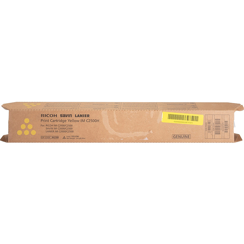 Ricoh Original Laser Toner Cartridge - Yellow - 1 Each 10500 Pages (842308)
