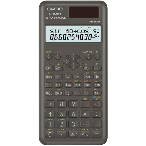 Casio FX-300MSPLUS2 Scientific Calculator, 12-Digit LCD