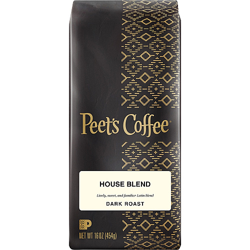 Peet's Coffee&trade; Whole Bean House Blend Coffee Dark - 16 oz - Whole Bean - 1 Each (500350)