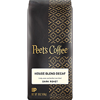 Peet's Coffee&trade; Ground House Blend Decaf Coffee Dark - 16 oz - Ground - Decaffeinated - 1 Each (501487)