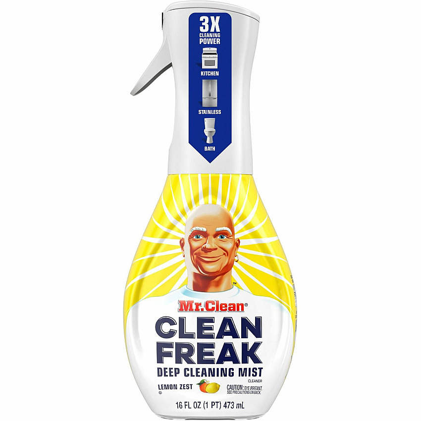 Mr. Clean Deep Cleaning Mist 16 fl oz (0.5 quart) - Lemon Zest Scent - Easy to Use, Disinfectant, Deodorize - Multi - 1 Each (79129)