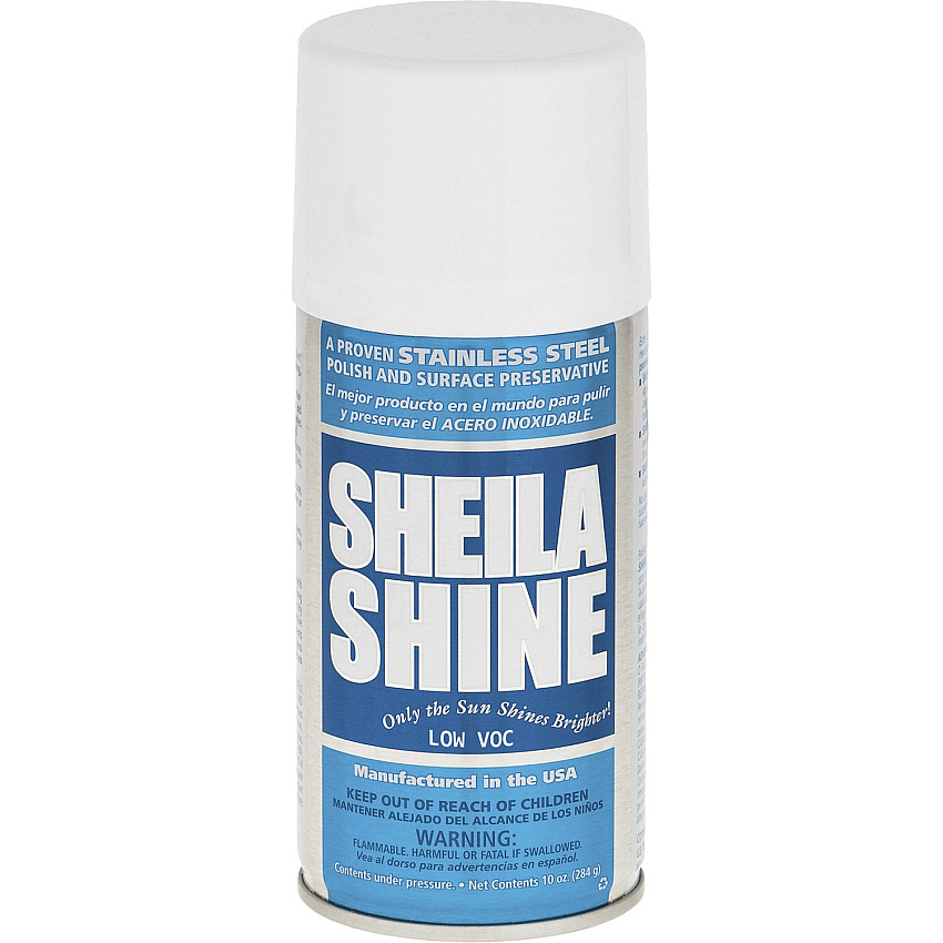 Sheila Shine Stainless Steel Polish 10 fl oz (0.3 quart) - White - 1 Each (SSCA10)
