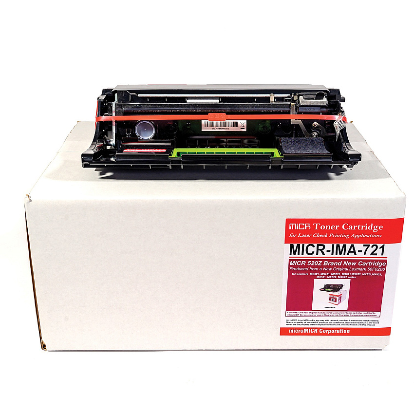 microMICR Alternative Lexmark MS321 MICR Imaging Unit Laser Print Technology - 60000 Pages - Black - 1 Each (MICRIMA721)