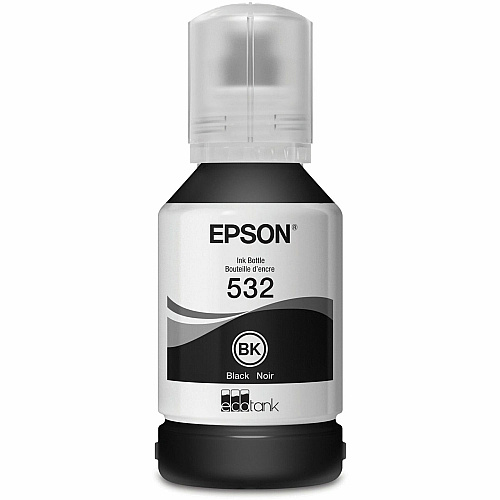 Epson T532 Ink Bottle Inkjet - Black - 6000 Pages - 120 mL - Extra High Yield - 1 Each (T532120S)