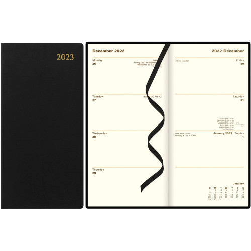 Letts of London Rediform Letts Weekly/Monthly Executive Pocket Planner (C38SUBK)