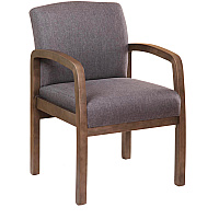 Boss NTR (No Tools Required) Guest Chair Slate Gray Seat Color - Slate Gray Back Color - Driftwood Frame Color - Four-legged Base - 1 Each (B9580DWSG)