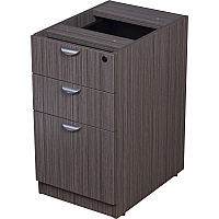 Boss Pedestal - 3-Drawer 28.5" Height x 16" Width x 22" Depth - Total Drawer(s): 3 - 1 Each (N166DW)