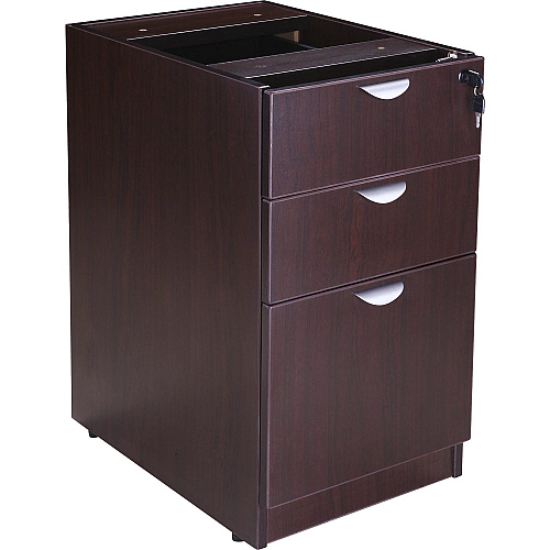 Boss Pedestal - 3-Drawer 28.5" Height x 16" Width x 22" Depth - Total Drawer(s): 3 - 1 Each (N166MOC)