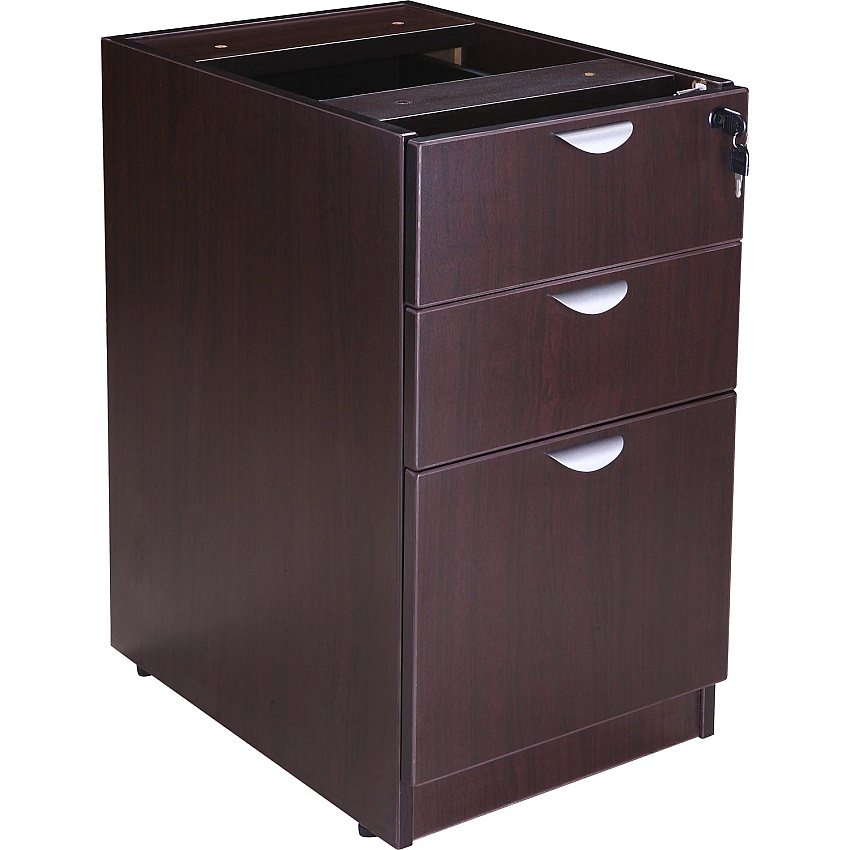 Boss Pedestal - 3-Drawer 28.5" Height x 16" Width x 22" Depth - Total Drawer(s): 3 - 1 Each (N166MOC)