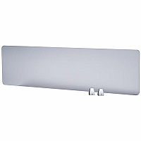 Boss 22" Privacy Panel, Plexiglass 15.6" Height x 22" Width x 0.2" Depth - Material: Plexiglass - Finish: Silver - 1 Each (S301)