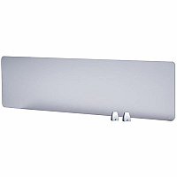 Boss 45" Privacy Panel, Plexiglass 15.6" Height x 45" Width x 0.2" Depth - Material: Plexiglass - Finish: Silver - 1 Each (S303)
