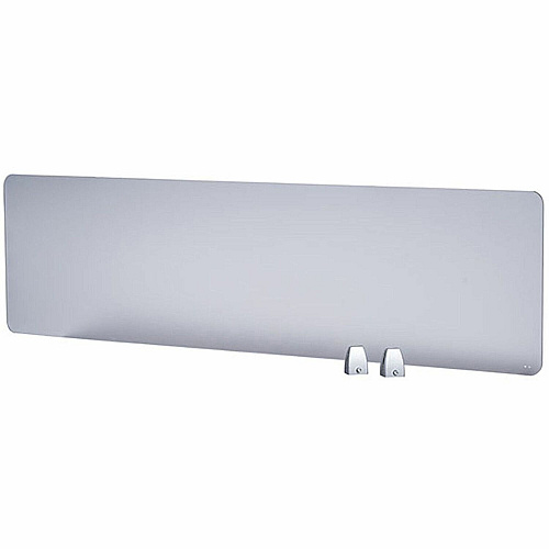 Boss 45" Privacy Panel, Plexiglass 15.6" Height x 45" Width x 0.2" Depth - Material: Plexiglass - Finish: Silver - 1 Each (S303)
